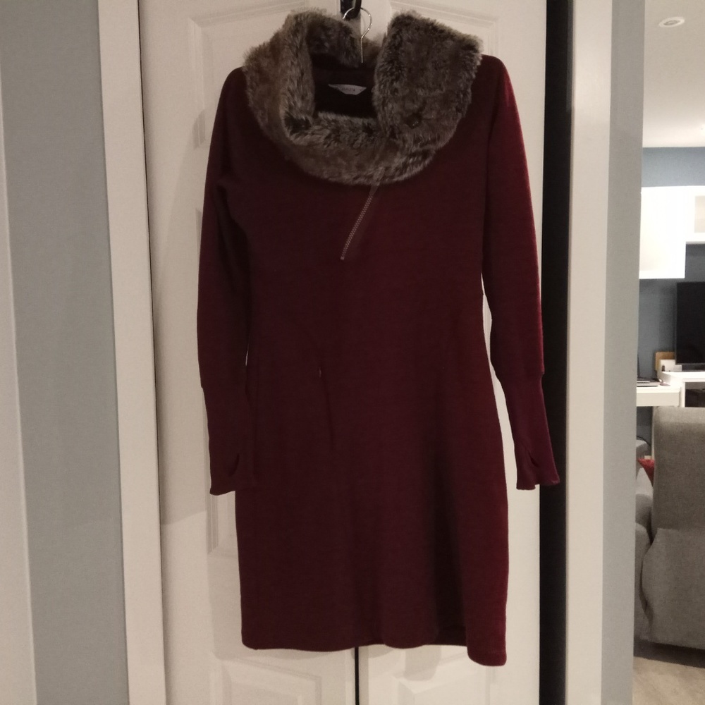 Athleta Snow Summit Fleece-Lined Dress